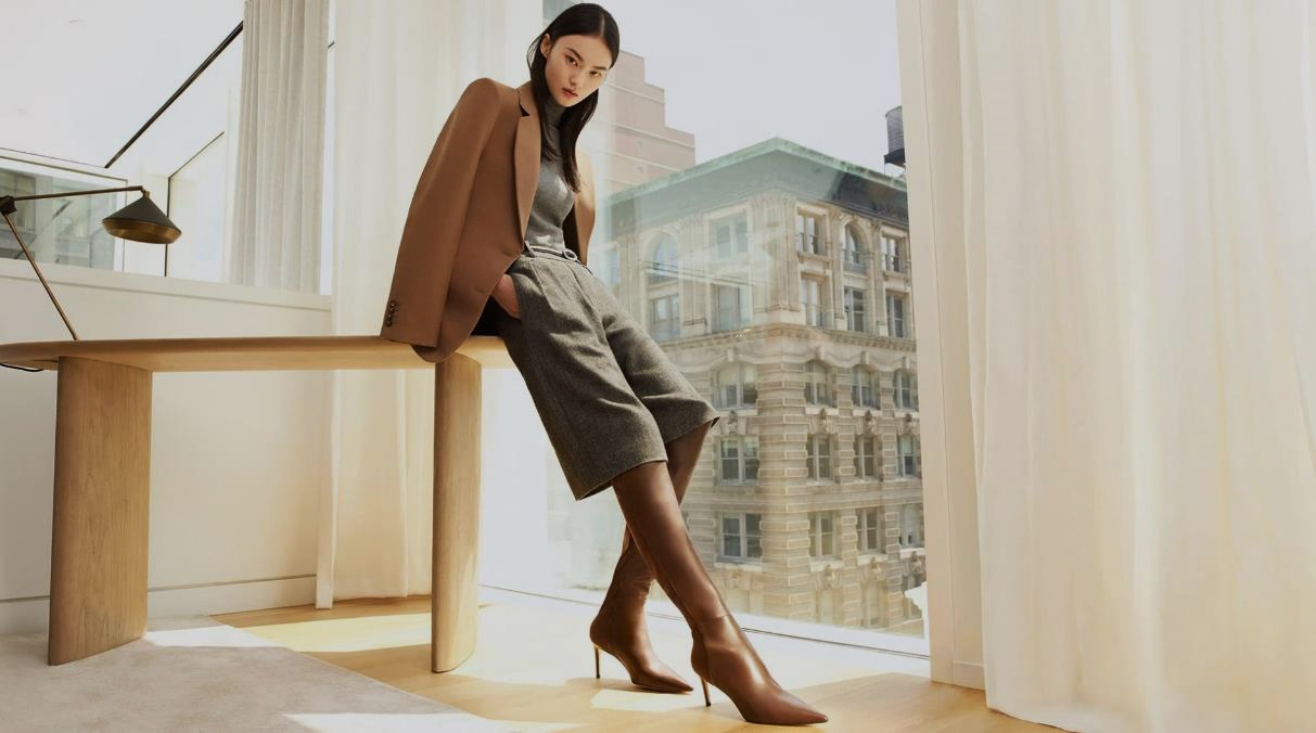 Stuart Weitzman 棕色长靴品牌造型