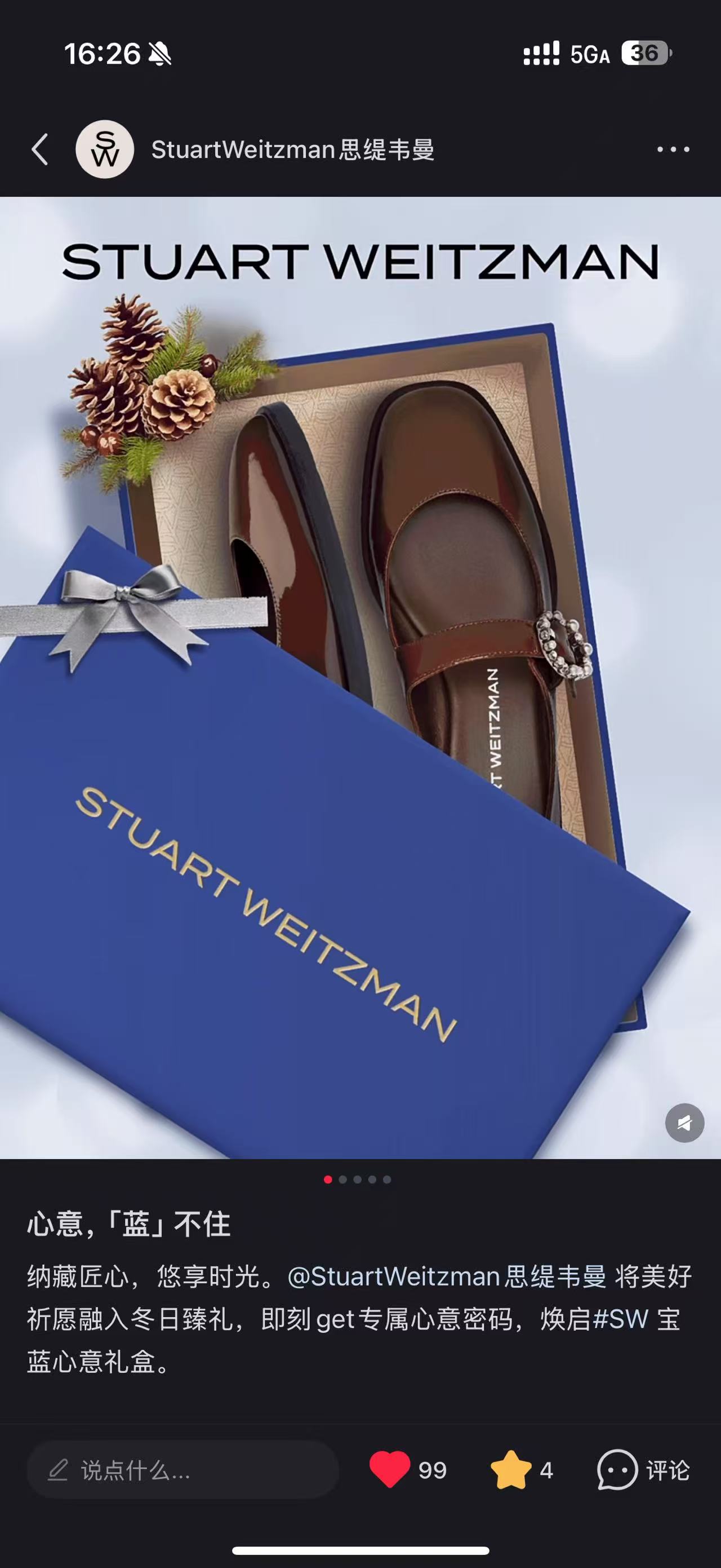 Stuart Weitzman 微信产品内容
