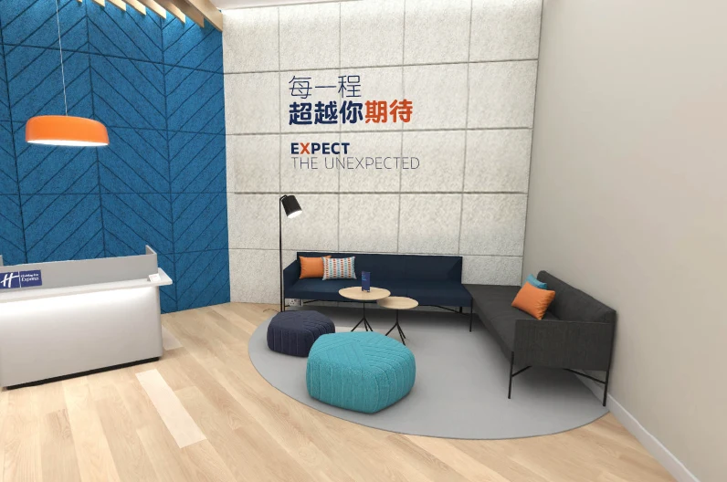 智选假日新一代公区大堂导视场景设计